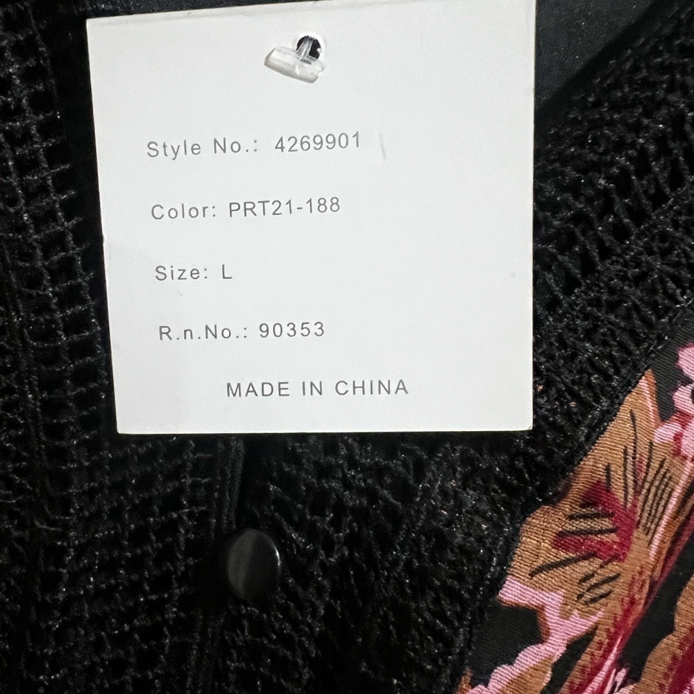 J gee Red and Black Puff Sleeve V-Neck Maxi Sundress - Picture 4 of 10